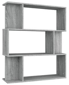Knihovna/dělicí stěna šedá sonoma 80x24x96 cm kompozitní dřevo