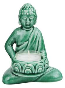 BUDDHA Soška na čajovou svíčku - zelená