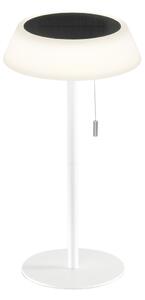 FANEUROPE FAN EUROPE Solární stolní lampa Jin (bílá), dobíjecí LED 1,2 W, stmívatelná 3000K, IP54, 17 x 32 cm