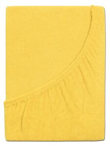 B.E.S. - Petrovice, s.r.o. Prostěradlo Froté PERFECT - Žlutá Rozměr: 90 x 200