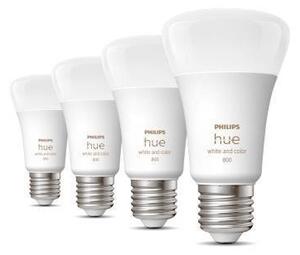 PH 8719514328402 Hue Bluetooth LED White and Color Ambiance set 4ks žárovek Philips 8719514328402 E27 A60 6,5W 800lm 2000-6500K RGB stmívatelné - PHILIPS (929002489604)
