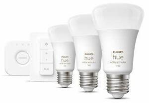 PH 8719514291355 Hue Bluetooth LED White and Color Ambiance set 3ks žárovek Philips + Hue Bridge můstek + Hue Switch 8719514291355 E27 A60 9W 1100lm 2000-6500K RGB stmívatelné - PHILIPS (929002468804)