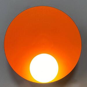 Nástěnné svítidlo Aphrodite, oranžové, Ø 33 cm, kov, G9