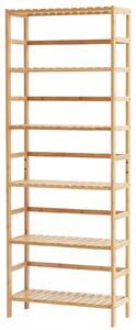 Regál Vevor 60 cm x 161 cm x 26 cm, odstíny hnědé