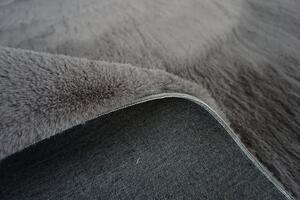 Vopi | Kusový koberec Fluffy 4020 dark grey - 60 x 110 cm