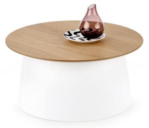 Konferenční stolek AZZURA, 69x32x69, přírodní/bílá