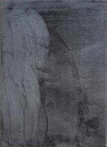 Vopi | Kusový koberec Fluffy 4020 dark grey - 80 x 150 cm