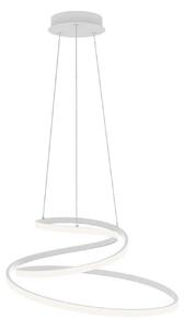 Luce Ambiente Design Závěsné světlo LED COASTER, bílá, Ø 60 cm, kov,, Bílá / opál, Obývací pokoj / jídelna, Hliník, Moderní