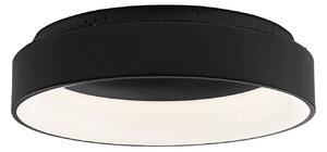 Luce Ambiente Design LED stropní svítidlo Noah, černé, Ø 60 cm, kov,, Černá, Obývací pokoj / jídelna, Hliník, Moderní