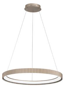 Luce Ambiente Design Závěsné světlo LED Niike, zlatá barva, Ø 70 cm, kov,, Mosaz / zlato, Obývací pokoj / jídelna, kov, Moderní