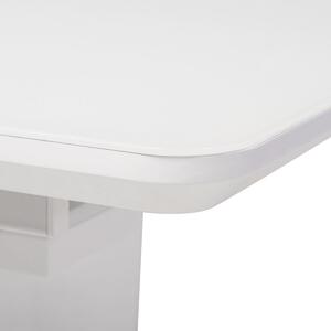 Jídelní stůl 110+40x75 cm, bílý, HT-430 WT