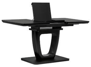 Jídelní stůl 110+40x75 cm, černá, HT-430 BK