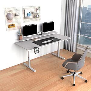 ULTRADESK HIGHLANDER XXL Bílý pracovní stůl s elektrickým nastavením