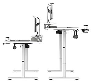 ULTRADESK HIGHLANDER XXL Bílý pracovní stůl s elektrickým nastavením