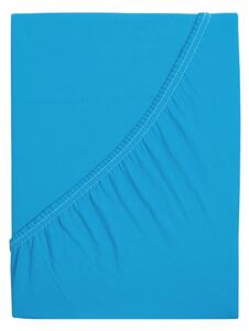 B.E.S. - Petrovice, s.r.o. Prostěradlo Jersey česaná bavlna MAKO - Modrý tyrkys Rozměr: 120 x 200