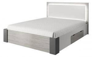 ICK, CHELIOS postel 160x200, dekor bílý/šedý