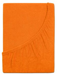 B.E.S. - Petrovice, s.r.o. Prostěradlo Froté PERFECT - Sytá oranžová Rozměr: 90 x 200