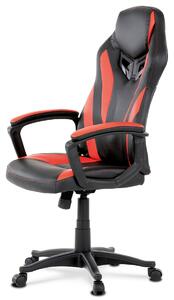 Herní židle KA-Y209 RED, s houpacím mechanismem, červená