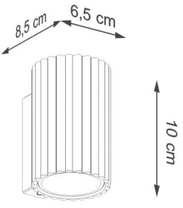Brilagi - LED Nástěnné svítidlo CRESTO 1xGU10/10W/230V 10 cm růžová
