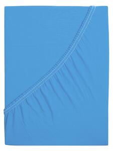 B.E.S. - Petrovice, s.r.o. Jersey prostěradlo s elastanem Lycra - Nebeská modrá Rozměr: 90 x 200
