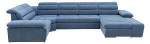 Luxusní rohová sedačka Cresta II, modrá Monolith Roh: Orientace rohu Levý roh