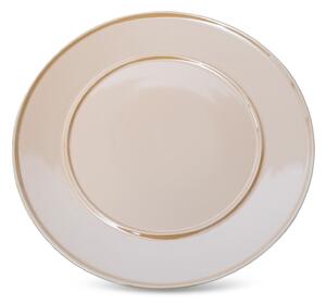 DEKORAČNÍ TALÍŘ SIMONA6 (01) (FI) 30 CM BÉŽOVÝ