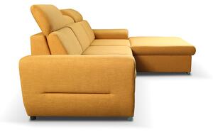 Luxusní rohová sedačka Lite, žlutá Ronda Roh: Orientace rohu Levý roh