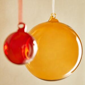 Oranžová vánoční ozdoba Kave Home Aucan 15 cm