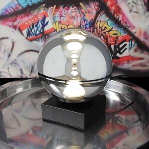 LED stolní lampa Altaïr stříbrná barva Výška 18 cm Sklo 3 000 K