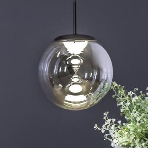 Závěsné svítidlo LED Altaïr, stříbrná barva, Ø 15 cm, sklo 3 000 K