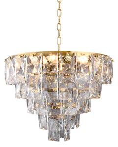 Křišťálový lustr na řetězu CHELSEA 6xE14/40W/230V