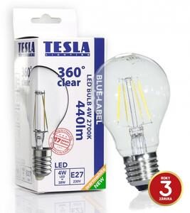 Tesla - LED žárovka CRYSTAL RETRO BULB, E27, 4W, 230V, 470lm, 15 000h, 2700K , 360°