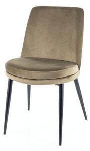 Jídelní židle KOYLO olivová/černá