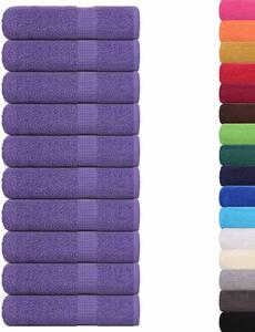 Ručníky do sprchy FROGN 10 ks fialové 70x140 cm 360 g/m²