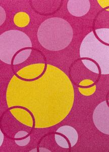 Breno Metrážový koberec EXPO NEW 65, šíře role 400 cm, Růžová, Vícebarevné