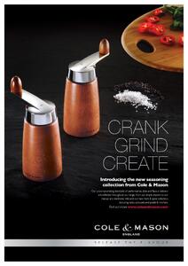 DKB Household UK Limited Cole & Mason MORLEY CRANK ořechová barva, mlýnek na sůl, 165 mm