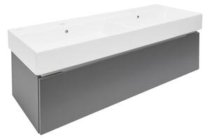 Koupelnová skříňka s umyvadlem SAT Feel 120x30x46 cm antracit mat SATFEEL120ANTU2