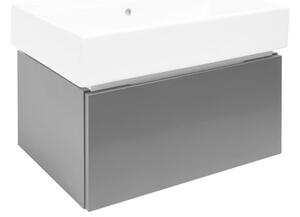 Koupelnová skříňka s umyvadlem SAT Feel 60x30x46 cm antracit mat SATFEEL60ANTU2