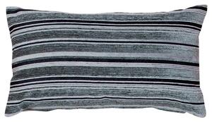 Povlak SOFA proužky ocelová šedočerná 45 x 45 cm