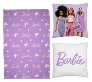 Barbie Dětská deka s polštářem, 100 x 150 cm, 35 x 35 cm (lila fialová) (100380368002)