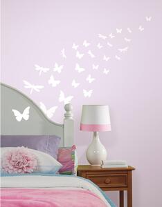 Svítící dekorace - samolepky Motýli
