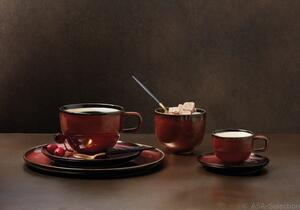 Šálek na kávu s podšálkem KOLIBRI ASA Selection - rezavě červený