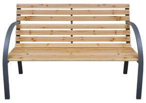 Zahradní lavice 112 cm masivní jedlové dřevo