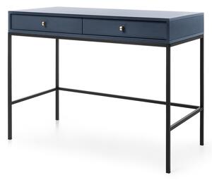Konzolový stolek se dvěma zásuvkami Eladia - Tmavě modrý
