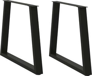 VidaXL Nohy k jídelnímu stolu ve tvaru V, 2 ks, , 80 x (72-73,3) cm, ocel [4012574] Barva: Černá