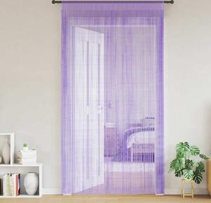 VidaXL Provázkové záclony 2 ks 100x250 cm [132402] Barva: Fialová