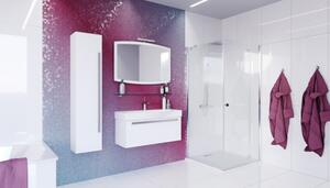Kingsbath Sorizo White 190 vysoká závěsná skříňka do koupelny