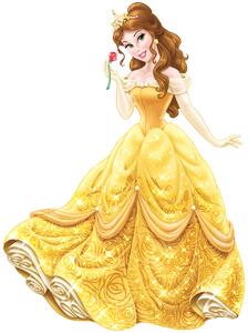 Disney obrázky princezen. Samolepka Bella - Kráska a zvíře