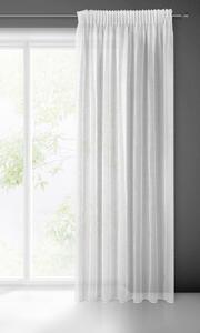 Bílá záclona na pásce ADEL 140x270 cm