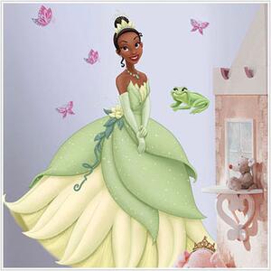 Samolepky Disney Princess. Obrázek Tiana. Princezna a žabák